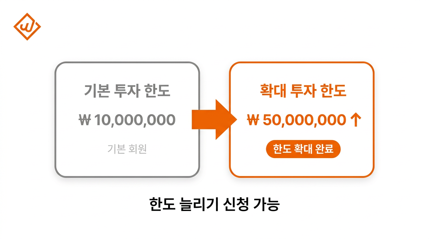 개인 기본 투자 한도 vs 확대 한도 비교 설명 - 윙크스톤파트너스