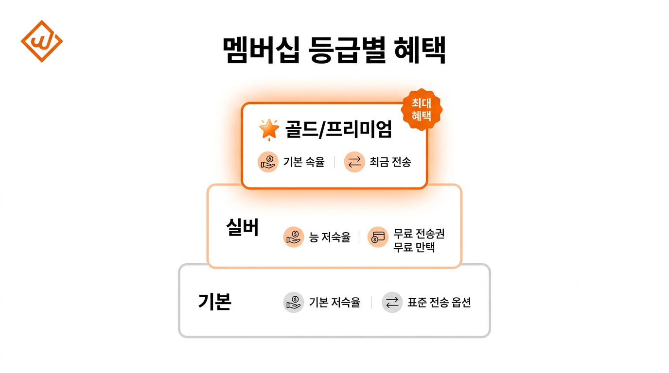윙크스톤 멤버십 등급 기본 실버 골드 혜택 비교 - 윙크스톤파트너스