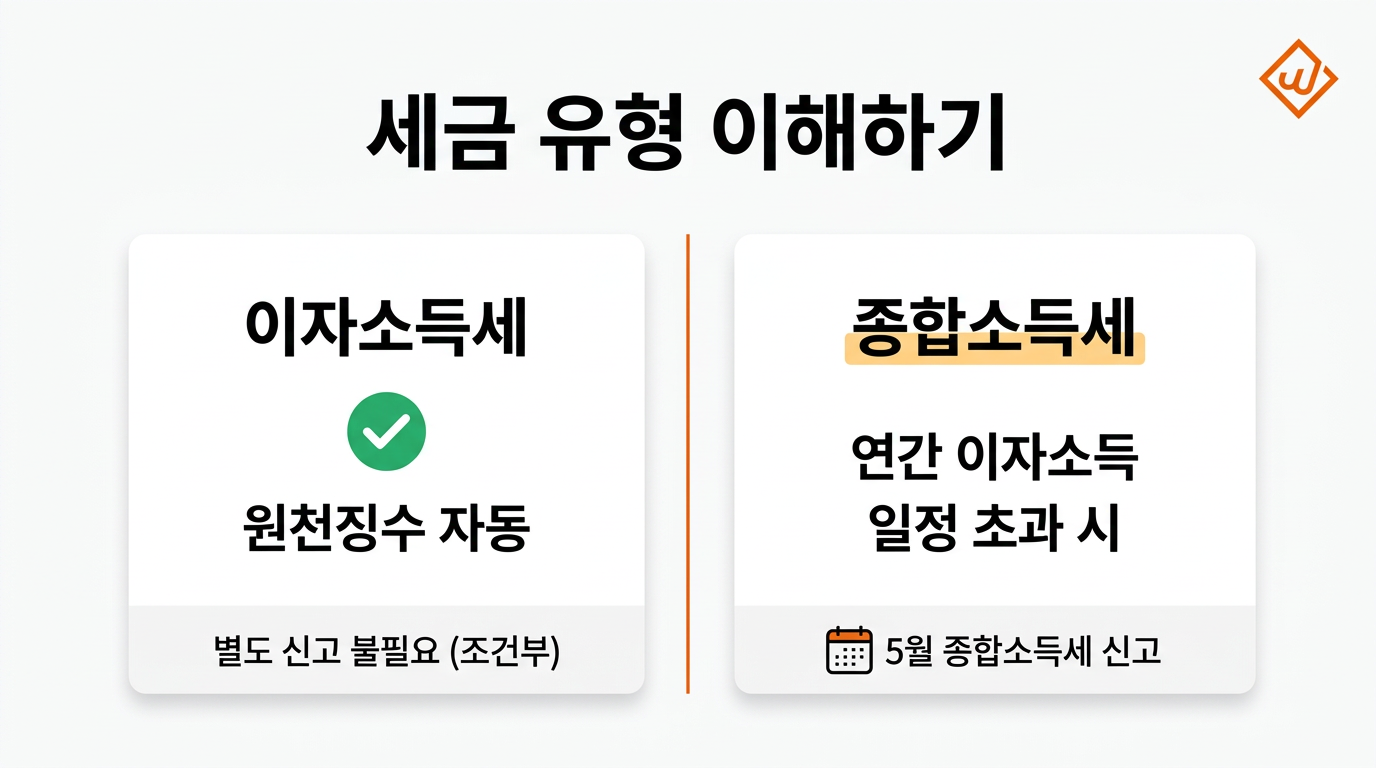 이자소득세 vs 종합소득세 P2P투자 세금 유형 비교 - 윙크스톤파트너스