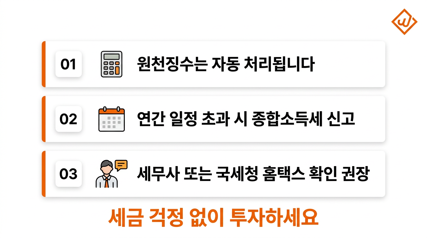 P2P투자 세금 팁 3가지 원천징수 자동 종합소득세 세무사 - 윙크스톤파트너스