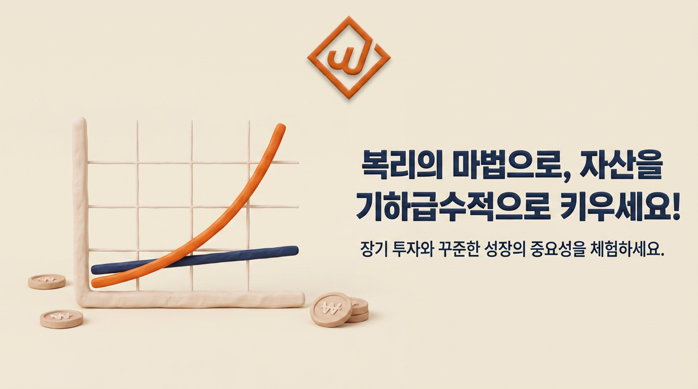 재투자 복리 효과 곡선